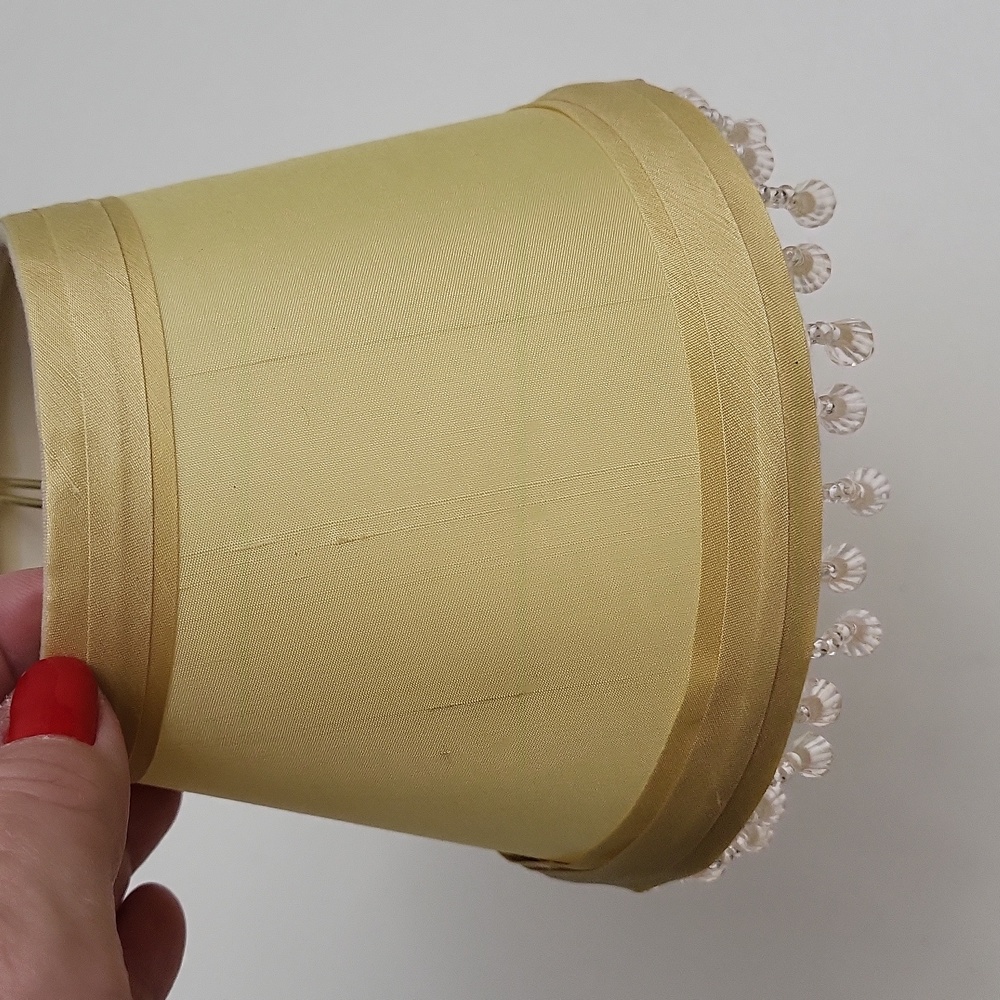 New, Set of 2 Finishing Touch Clip-On Mini Lampshades with Mock Crystal's